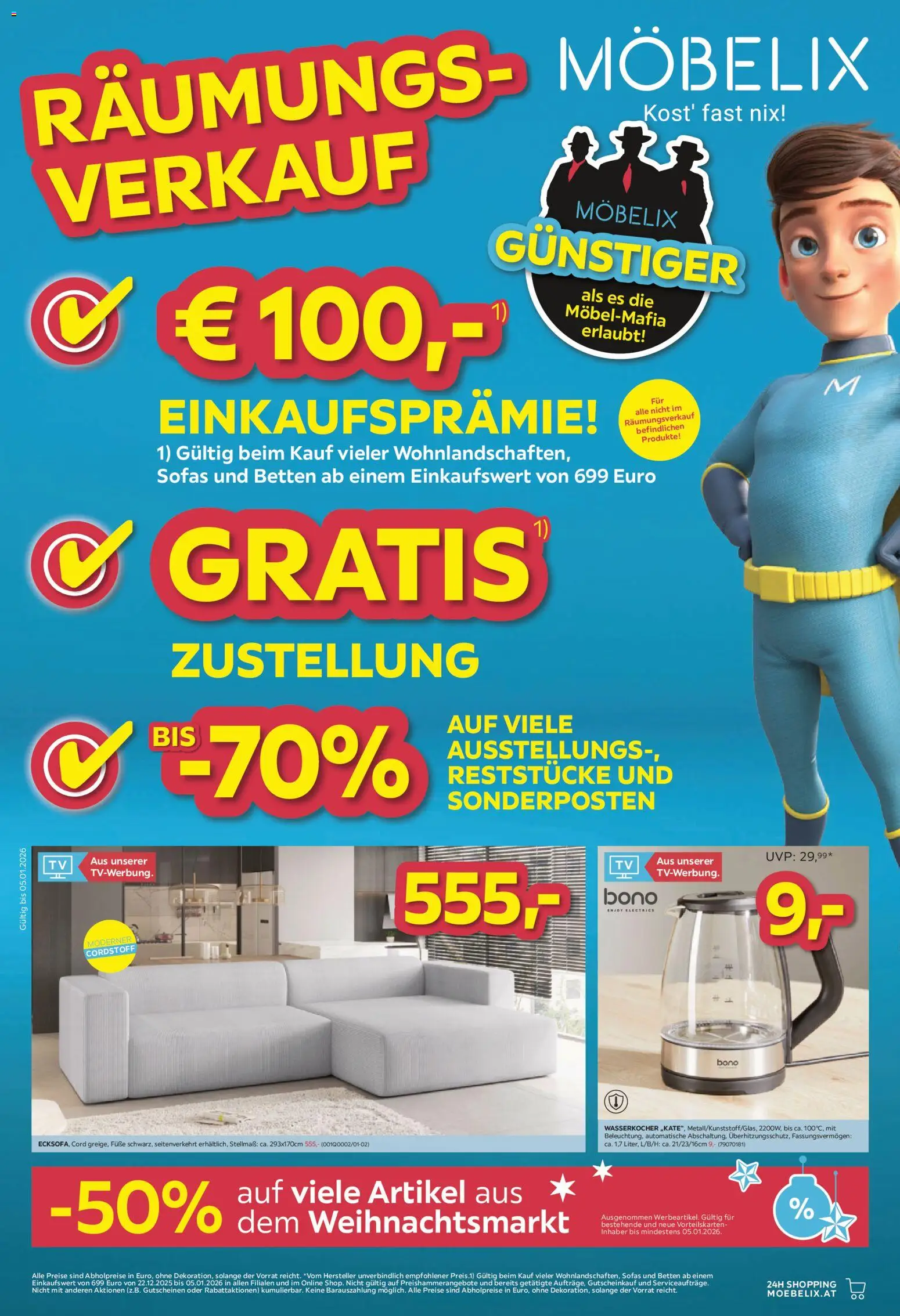 Vorschau der Angebote: Möbelix Angebote gültig ab 22.12.2025 - Wasserkocher