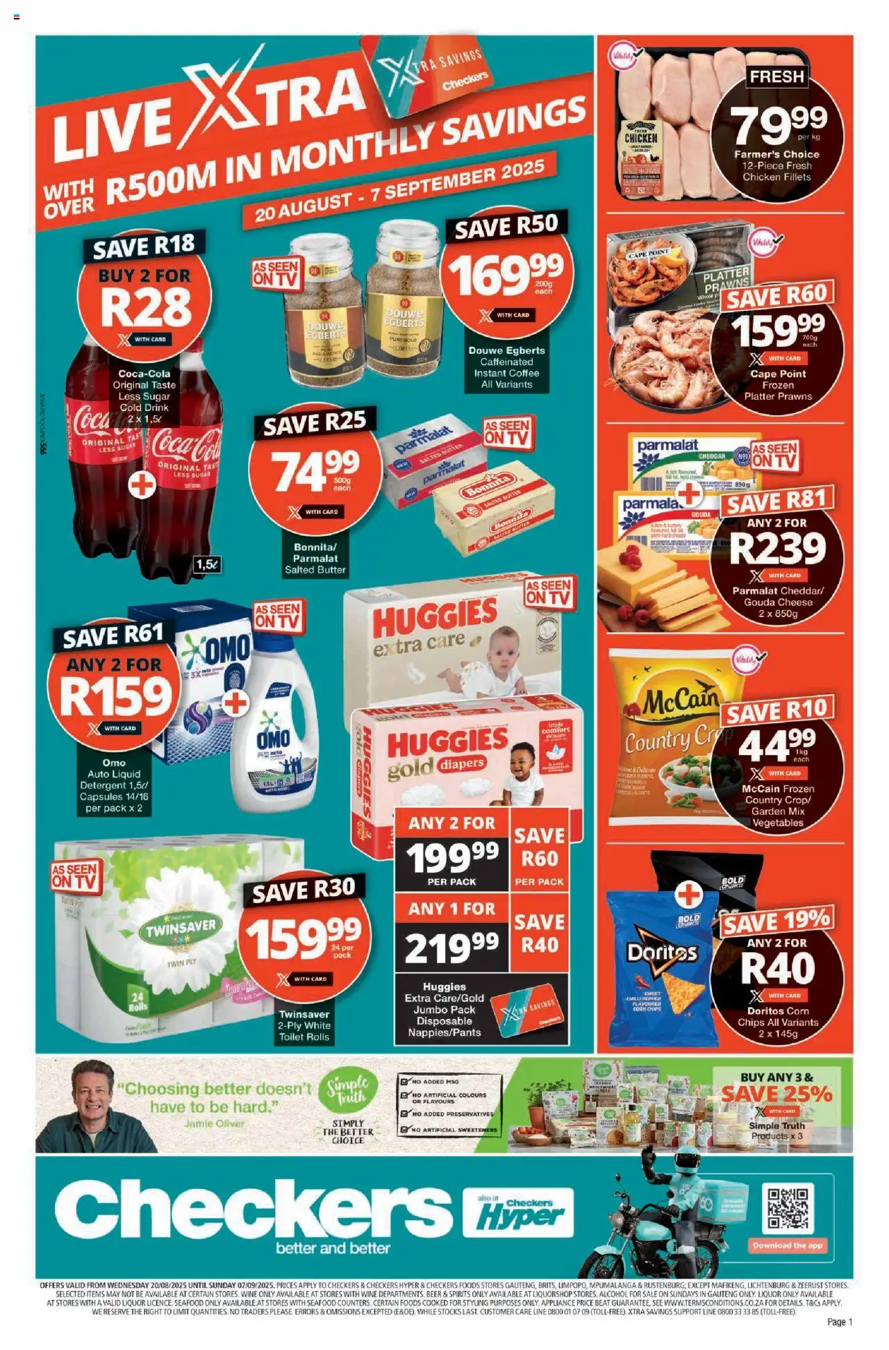 Checkers Gauteng - August Month-End Promotion 20/08 - 07/09/2025 >> Catalogue