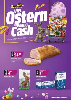 Vorschau des Merkblatts Aktionen Ostern vom Shop TopCC gültig von 23.02.2026 bis 14.03.2026