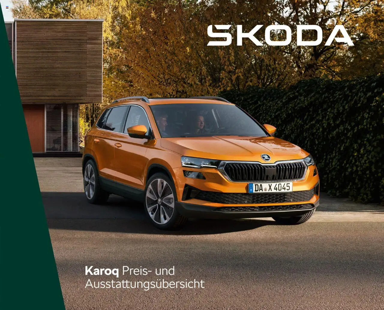 Škoda Karoq Preisliste (vom von Mittwoch 10.09.2025)