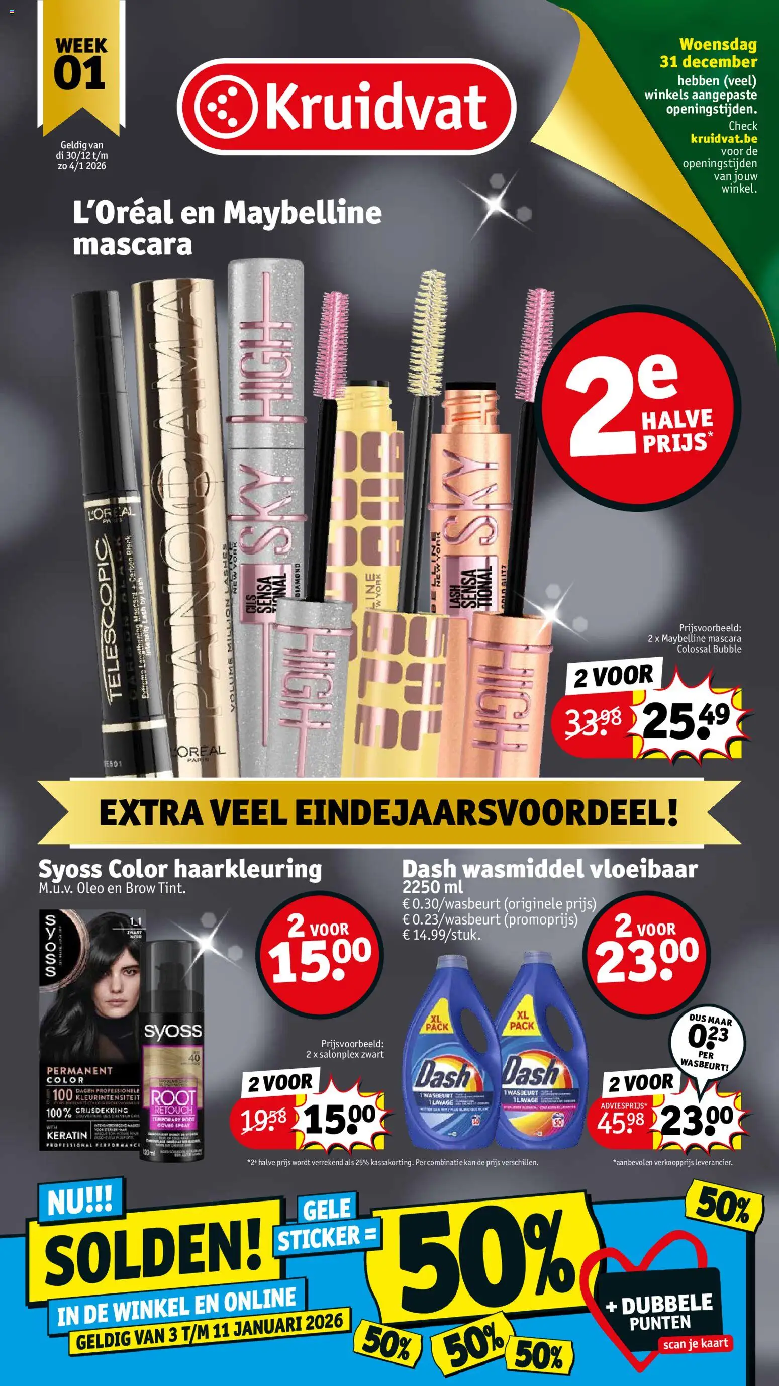 Voorbeeld van Folder week 1 van winkel Kruidvat geldig vanaf 30/12/2025