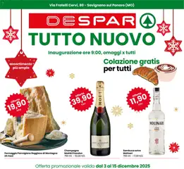 Anteprima dell'opuscolo Volantino Nuova Apertura Savignano dal negozio Despar valido da 03/12/2025