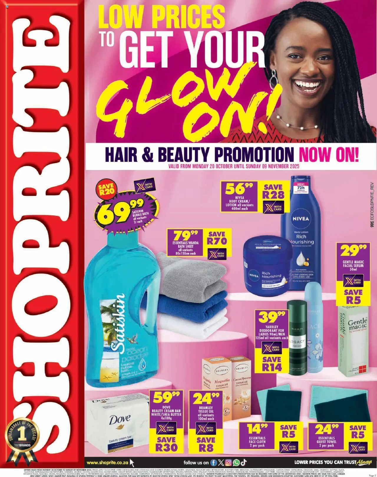 Shoprite Eastern Cape - Hair and Beauty 20/10 - 09/11/2025 >> Catalogue
