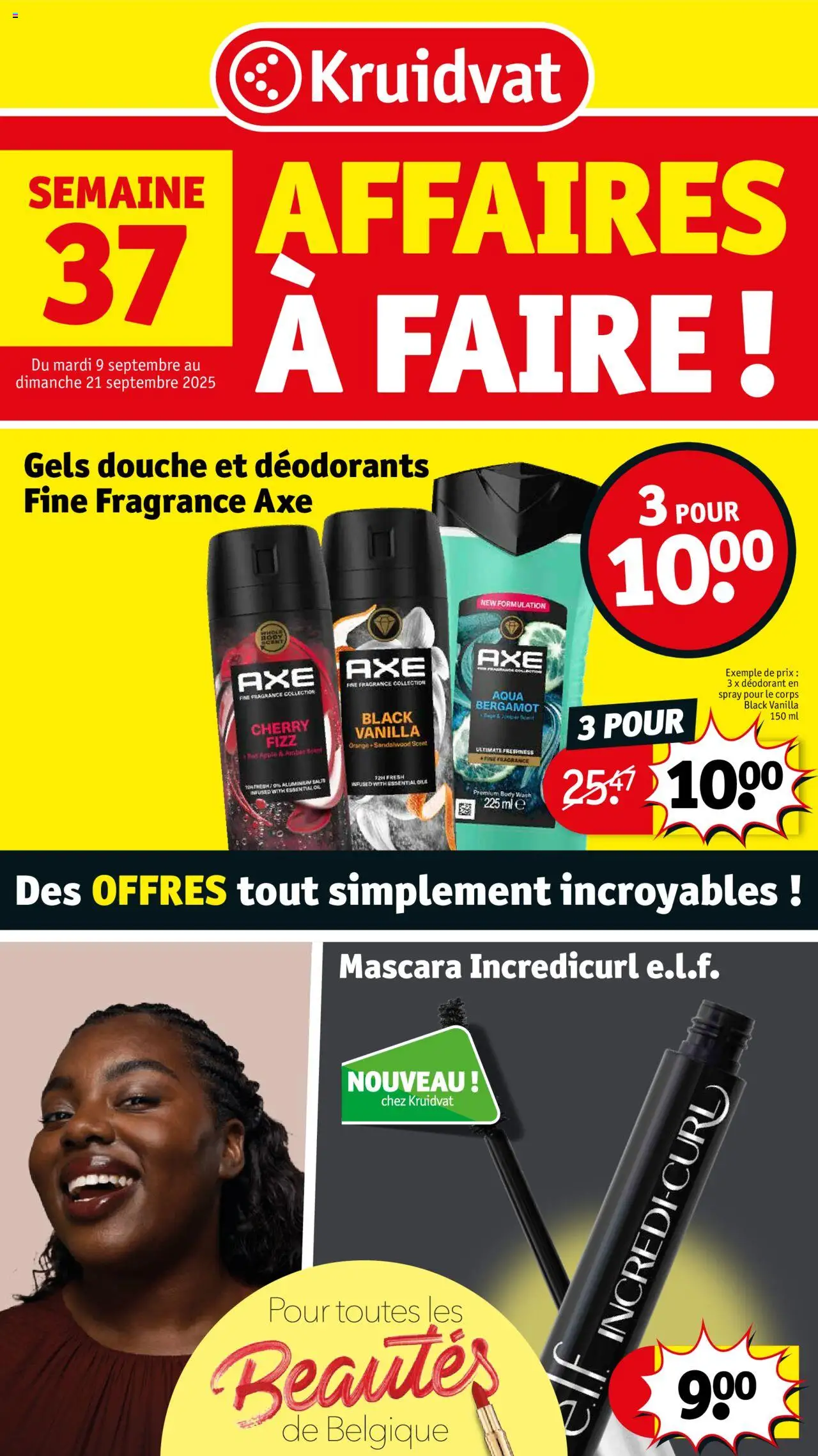 Kruidvat shop Folder de la semaine 37 geldig vanaf 09/09/2025 - Paginanummer 1