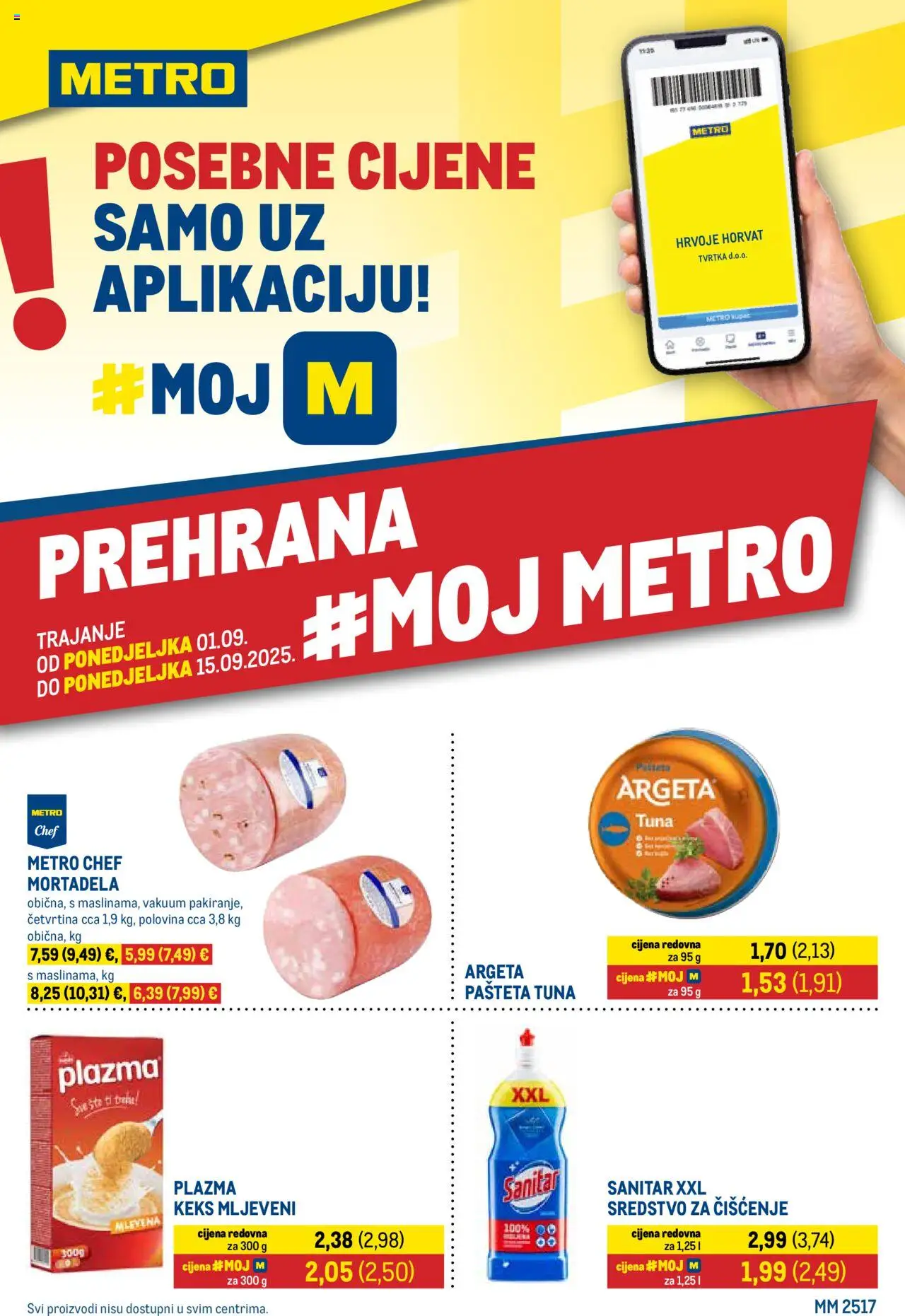 Metro aktualni Katalog vrijedi od 01.09.2025 - tjedna akcija broj stranice 1