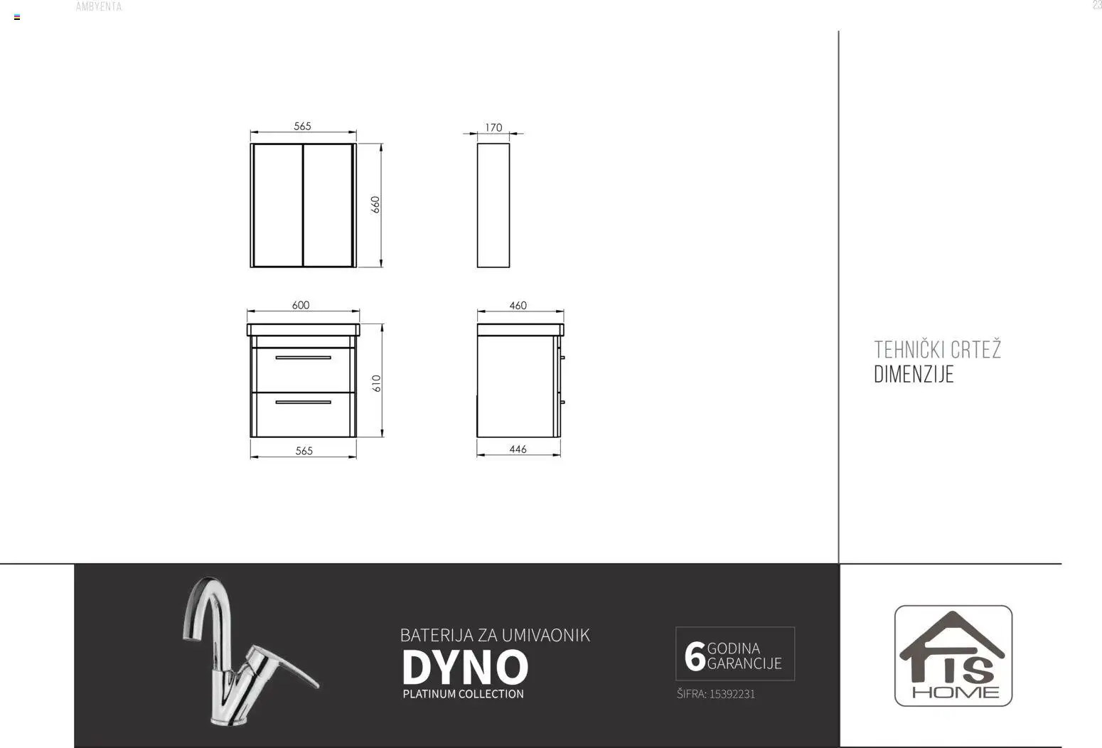 Pregled letka Katalog Kupaonski namještaj trgovine AMBYENTA vrijedi od 2025.10.01