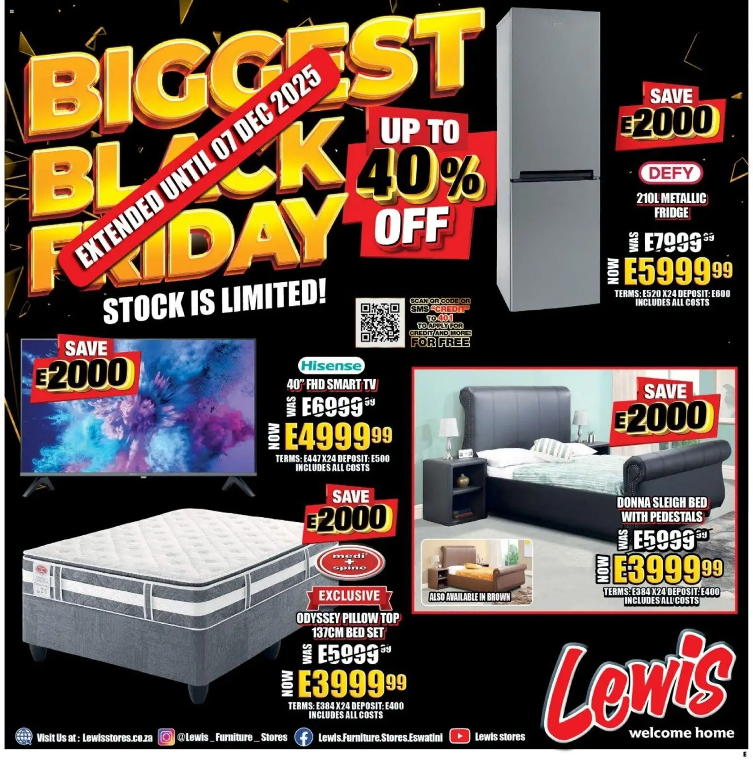 Preview of Lewis Stores flyer valid from 01/12/2025