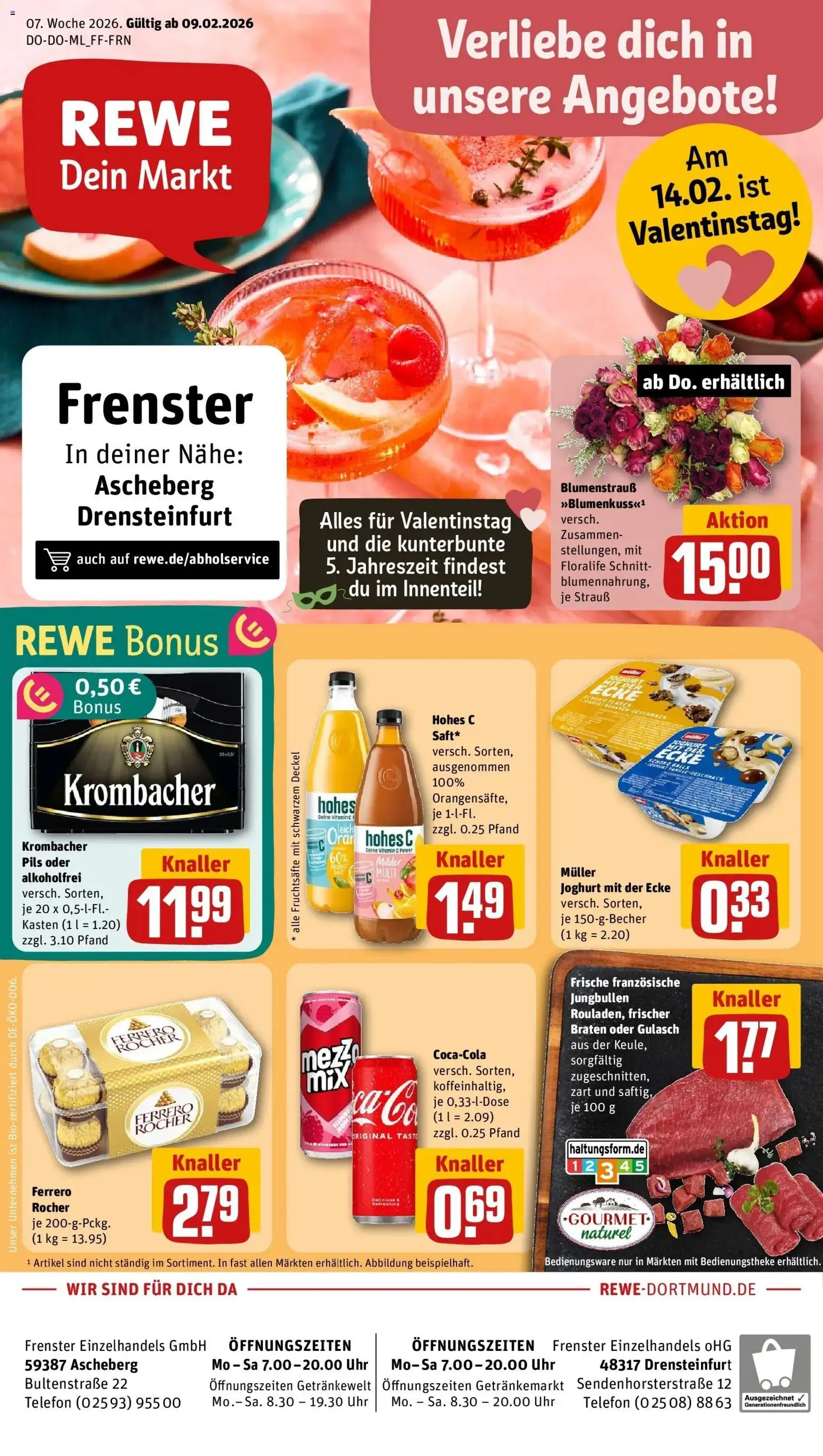 Vorschau von dem Prospekt des Geschäftes Rewe, gültig ab dem 09.02.2026