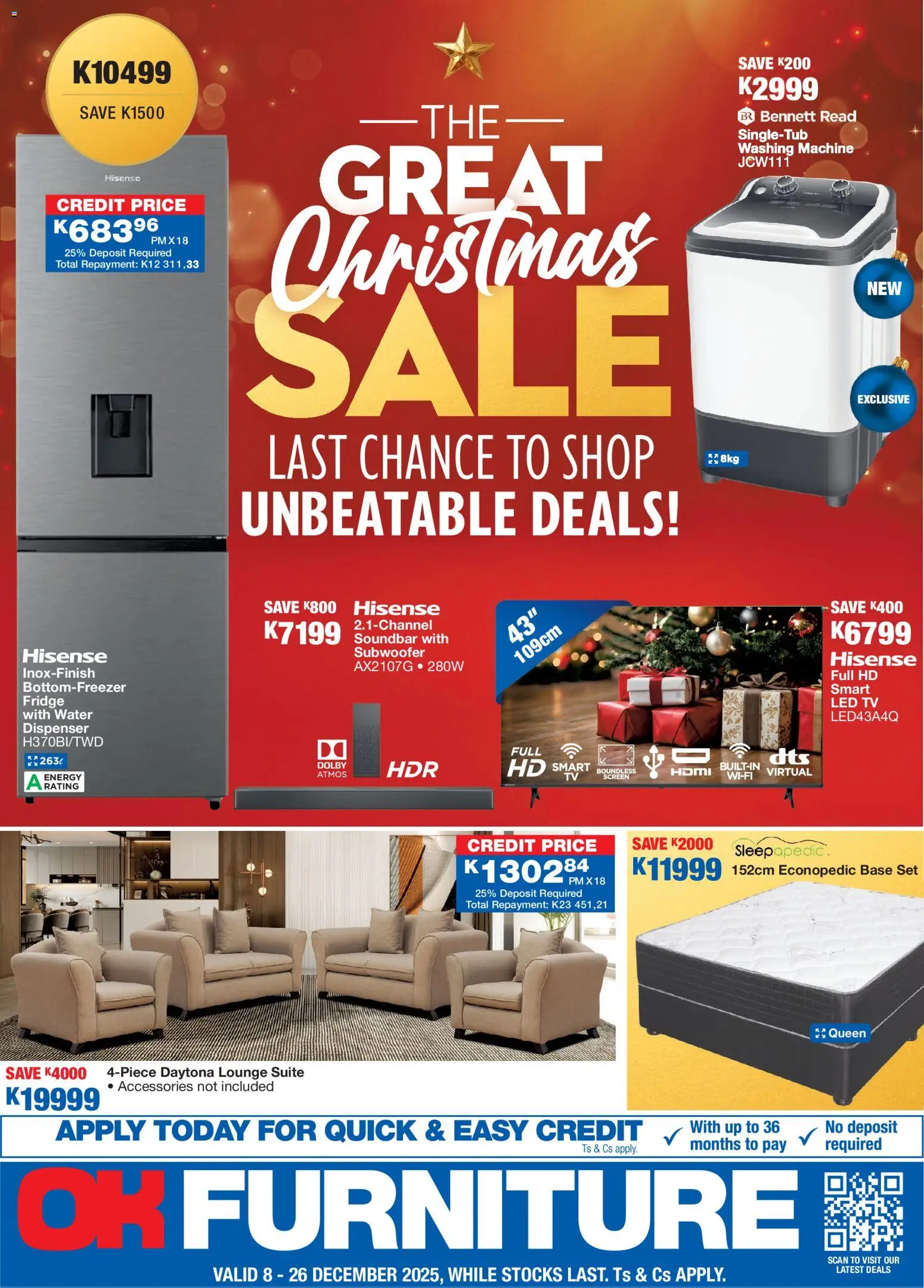 Preview of OK Furniture flyer valid from 08/12/2025