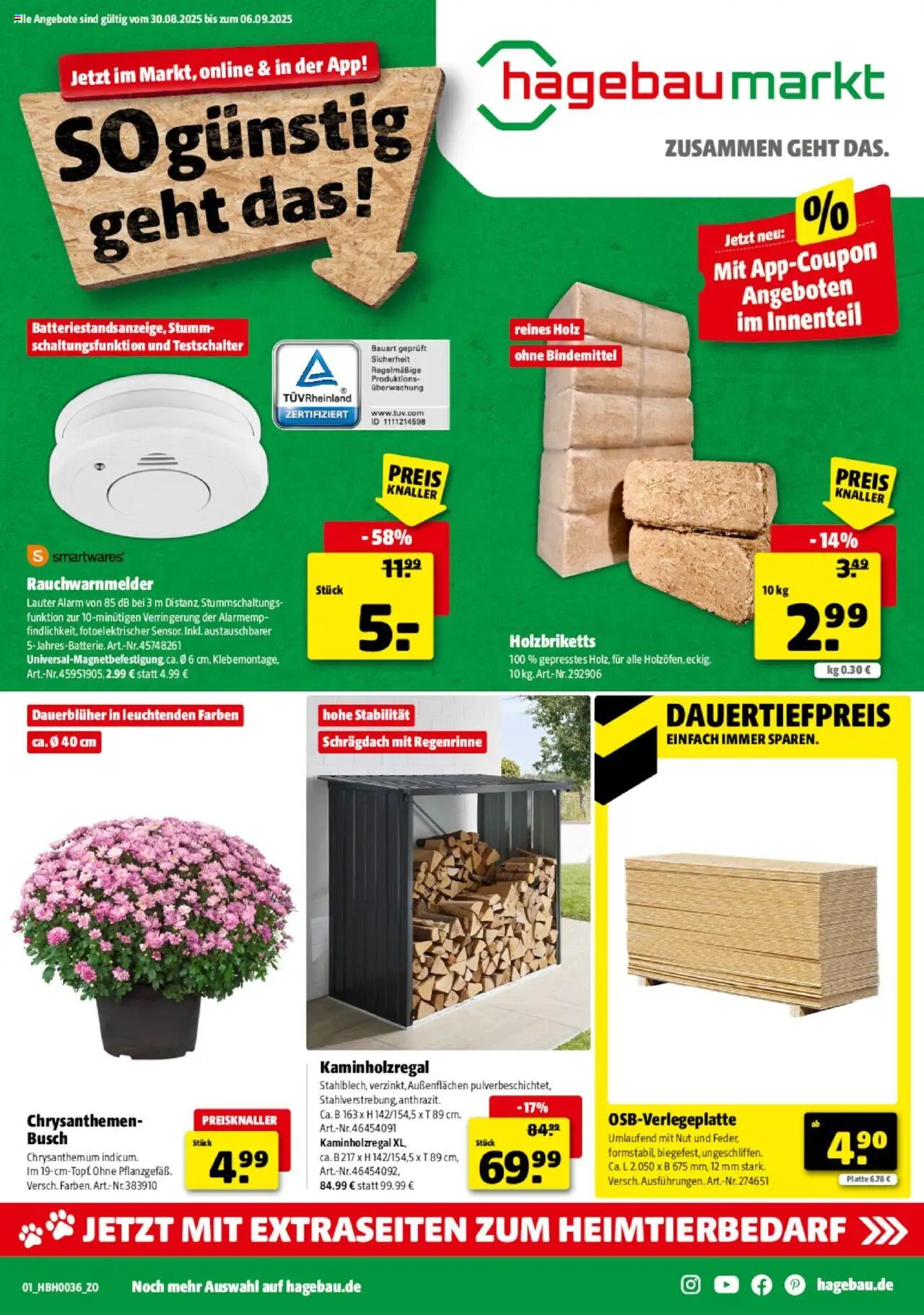Hagebau Prospekt Wolfsburg (vom 30.08.2025 - 06.09.2025)