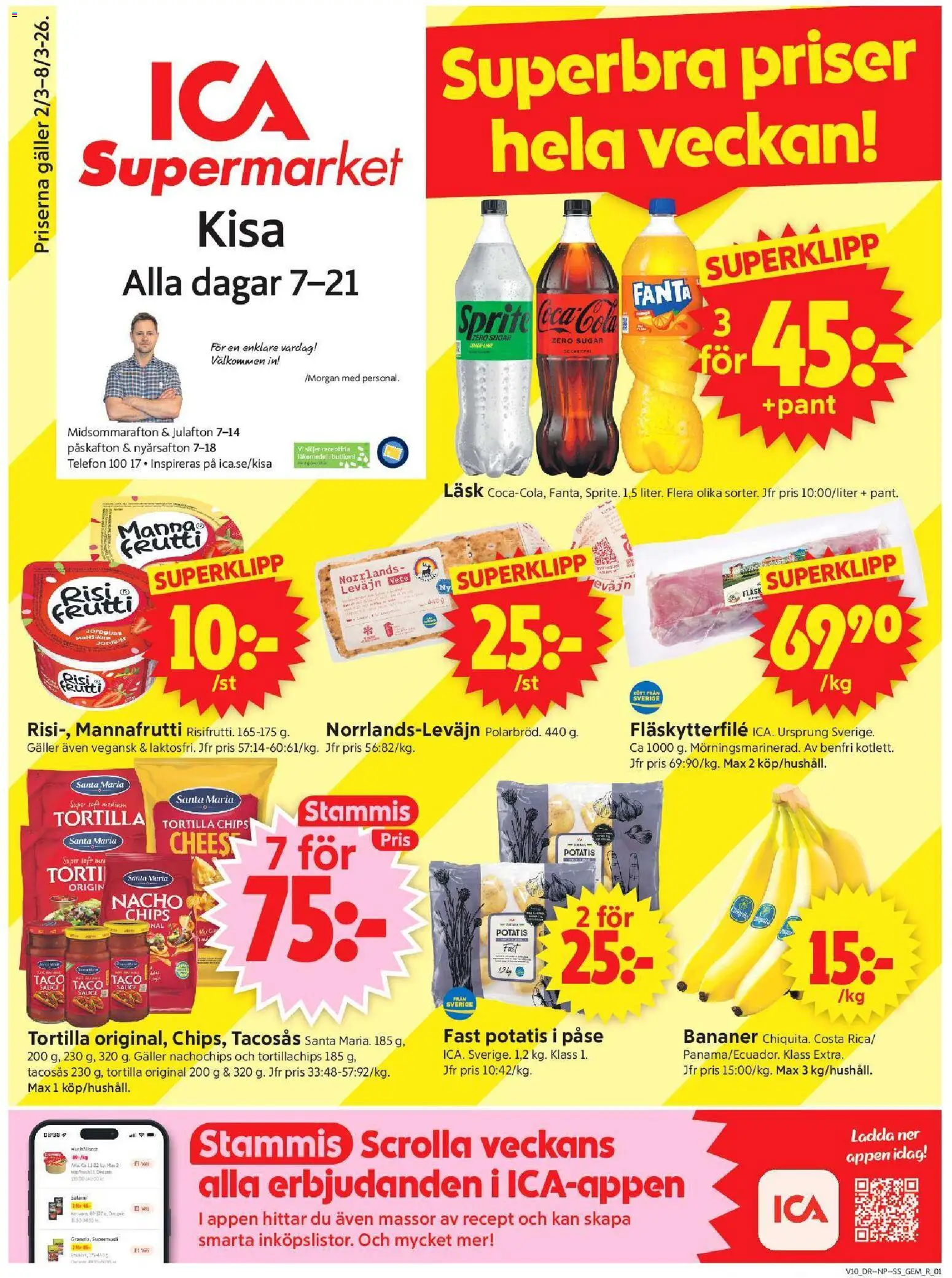 Förhandsgranska reklamblad Kisa från butik ICA Supermarket gäller från 02/03/2026