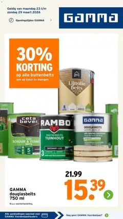Voorbeeld van GAMMA folder van winkel GAMMA geldig vanaf 23-03-2026
