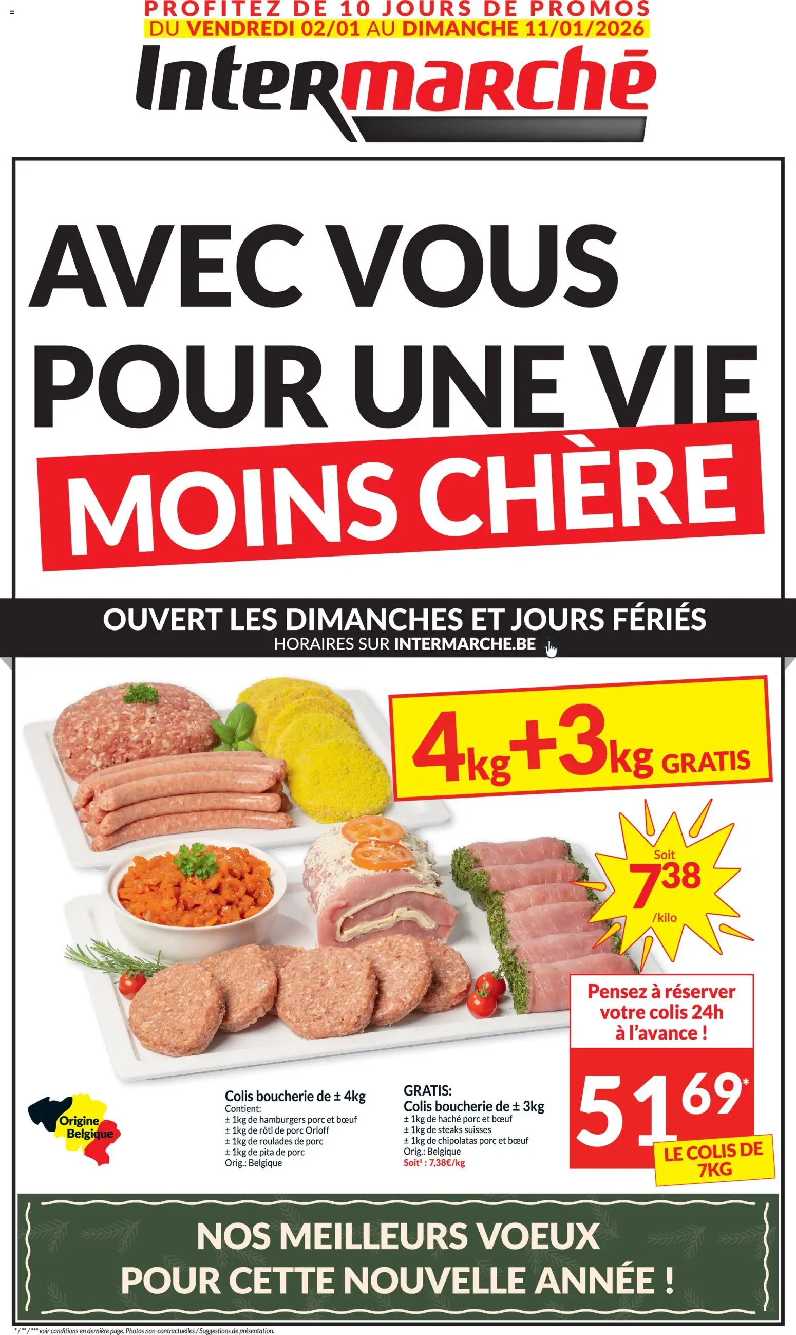 Voorbeeld van Folder de la semaine 1 van winkel Intermarché geldig vanaf 02/01/2026