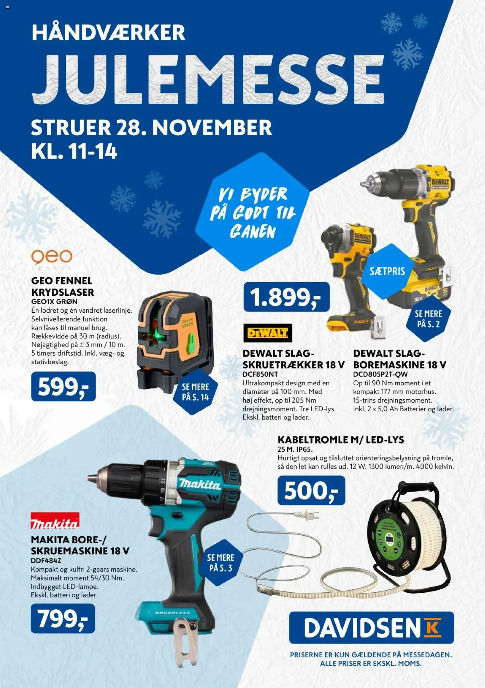 Eksempel på tilbudsavis Julemesse Struer fra butik Davidsen gyldig fra 28/11/2025