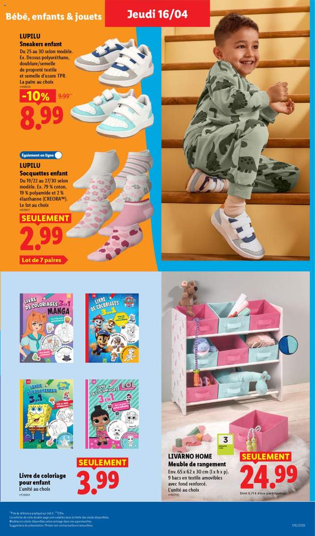 Nouveau catalogue Lidl à partir du 16/04