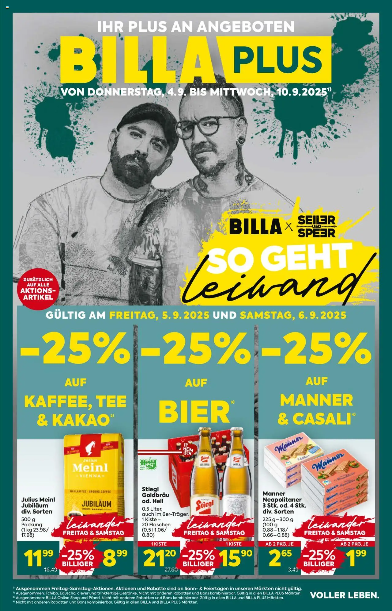  BILLA PLUS Flugblatt 04.09.2025 - Angebote aktuell, prospekt - Seite 1