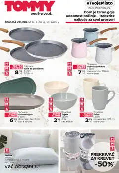 Pregled letka Super ponuda za domaćinstvo trgovine Tommy vrijedi od 22.09.2025