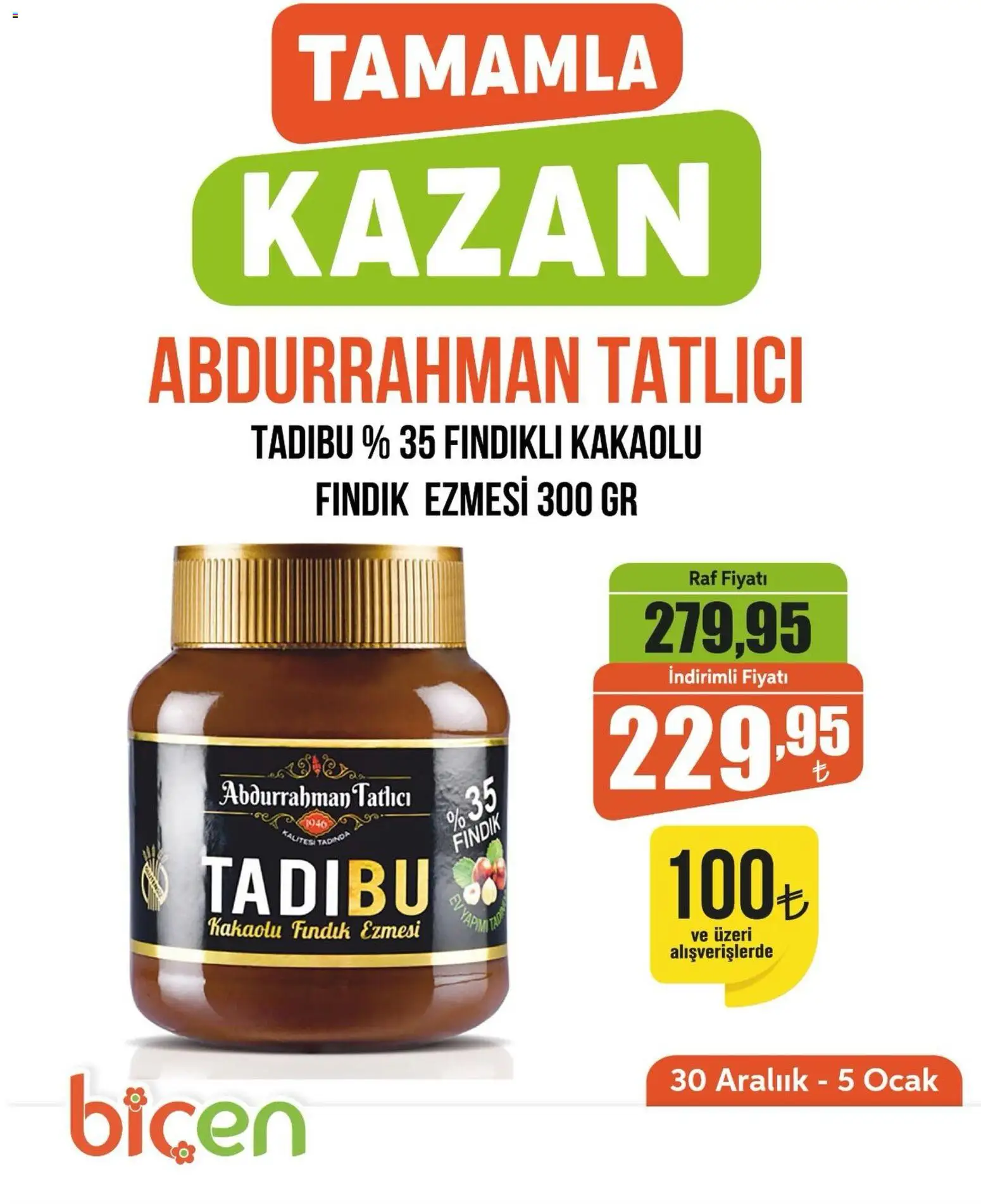 Biçen Market Tamamla Kazan 30.12.2025 - Broşürünün önizlemesi