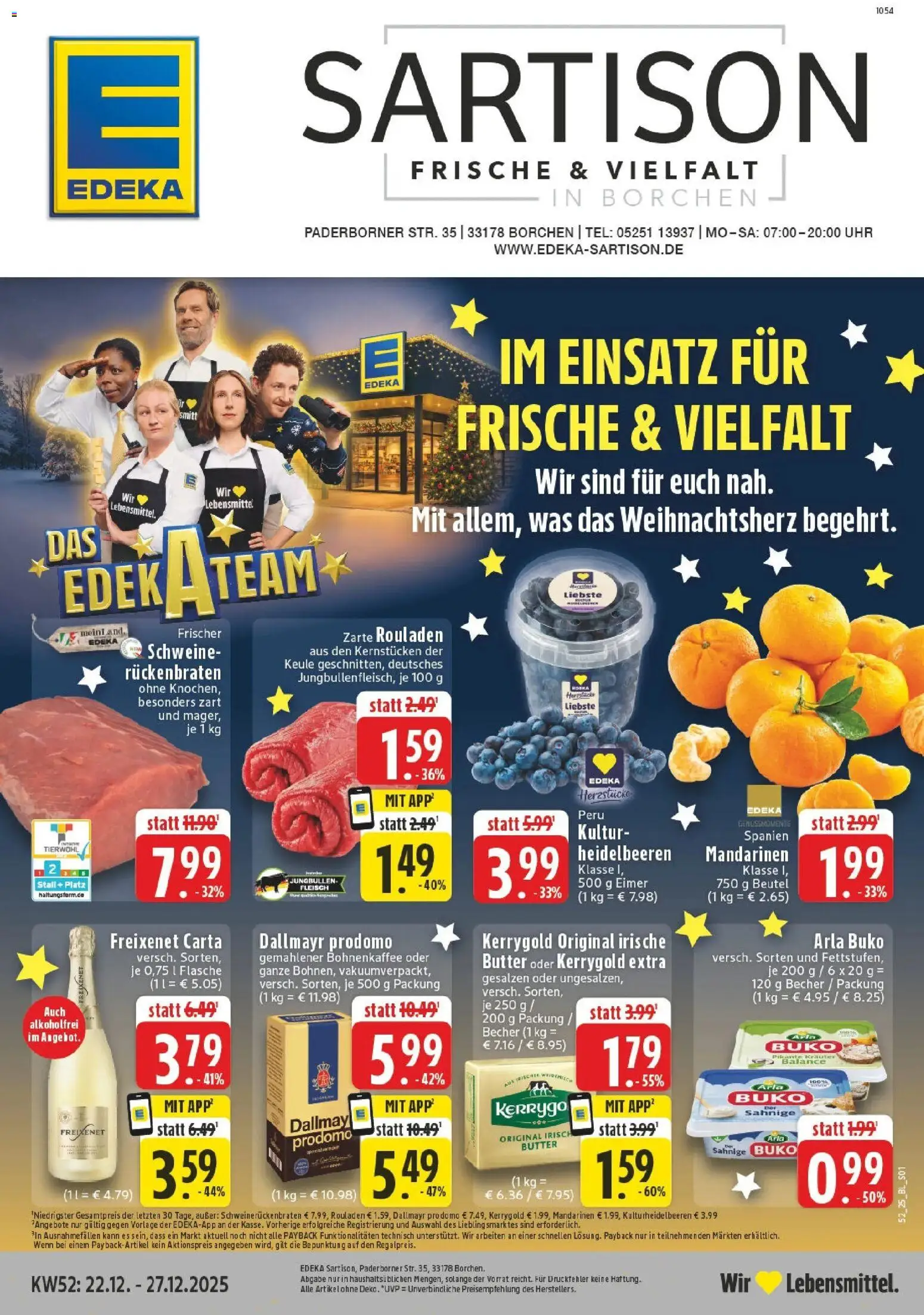 Vorschau von dem Prospekt des Geschäftes Edeka, gültig ab dem 22.12.2025