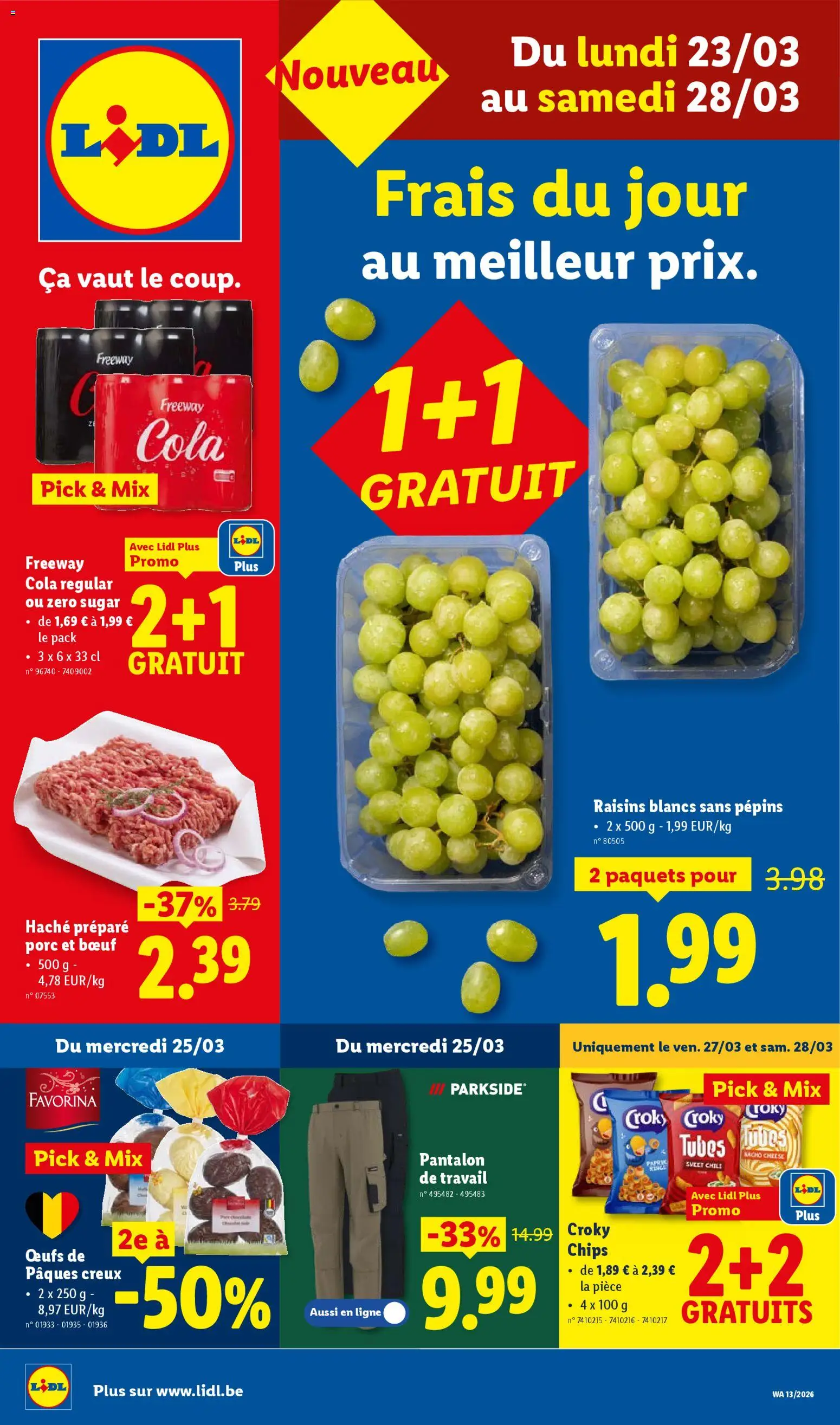 Voorbeeld van Folder week 13 van winkel Lidl geldig vanaf 23/03/2026