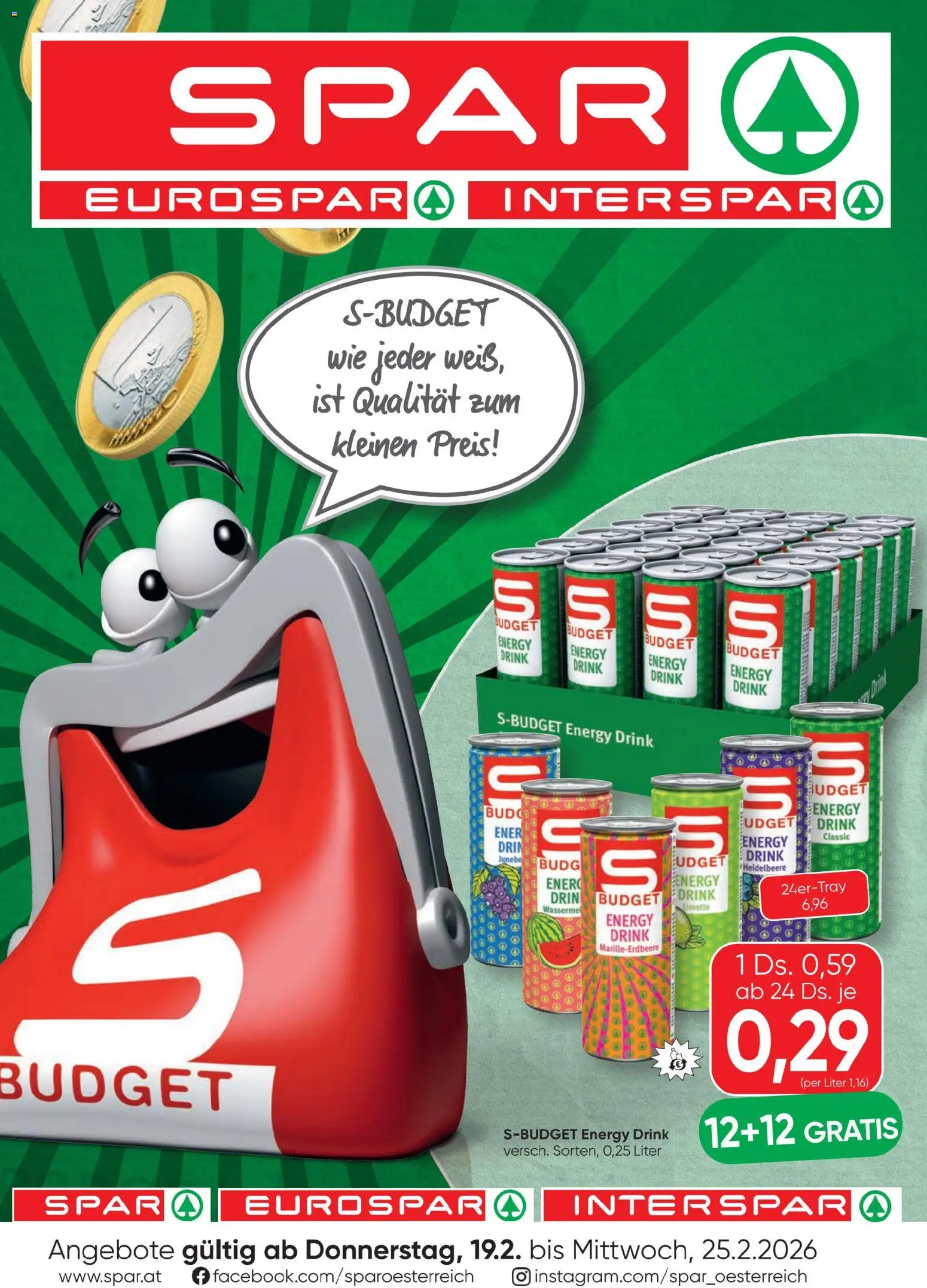 Vorschau der Angebote: Spar S-Budget gültig ab 19.02.2026