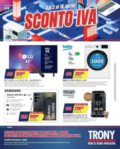 Anteprima dell'opuscolo Sconto IVA da Trony! dal negozio Offerte valido da 01/04/2026