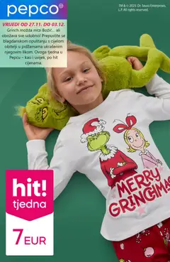 Pregled letka Katalog trgovine Pepco vrijedi od 27.11.2025