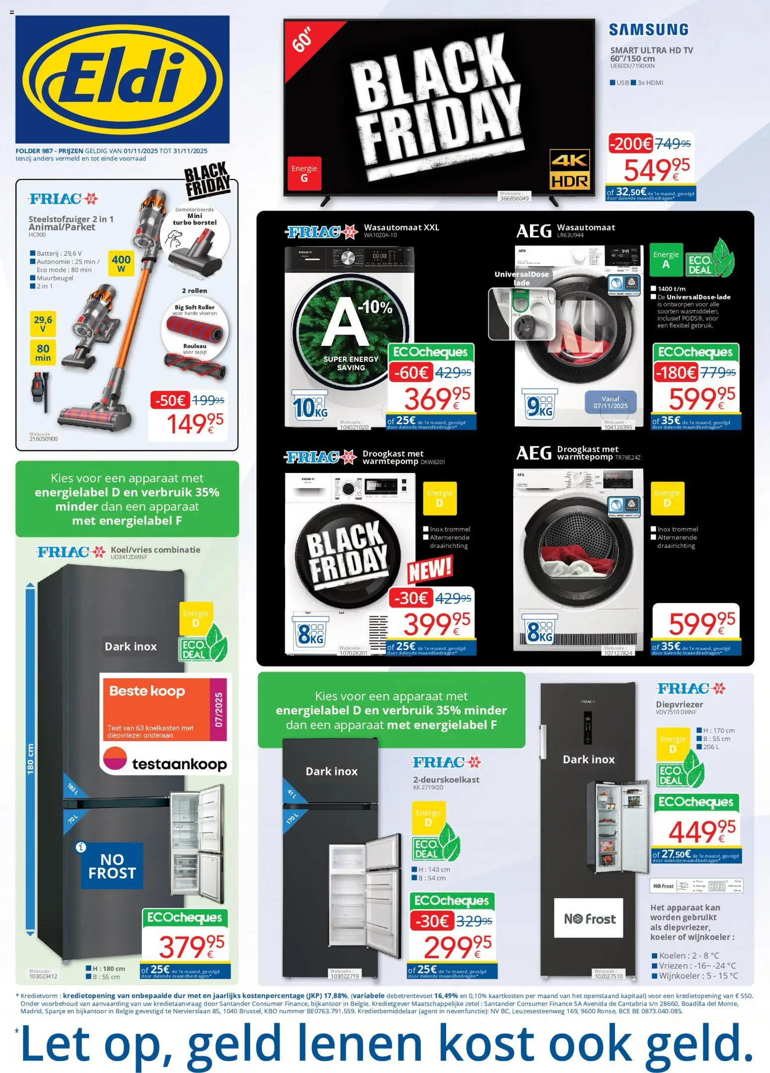 Voorbeeld van Black Friday van winkel Eldi geldig vanaf 01/11/2025