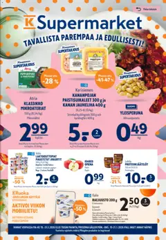 Kaupan K-Supermarket Tarjoukset esikatselu, voimassa 19/01/2026
