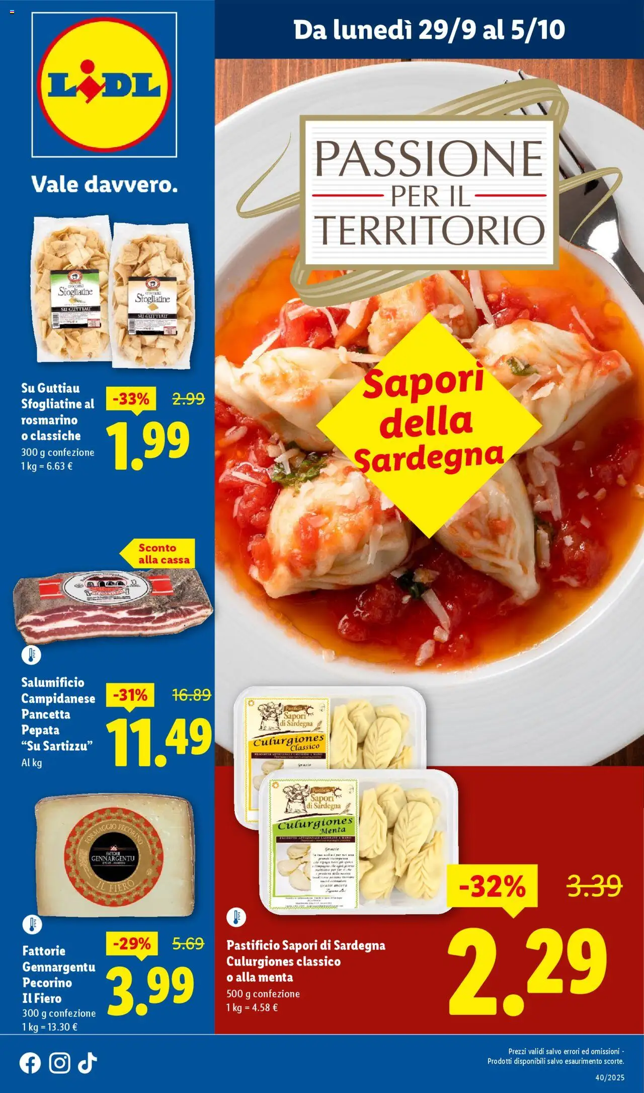 Volantino Lidl valido da 29/09/2025 numero di pagina 1