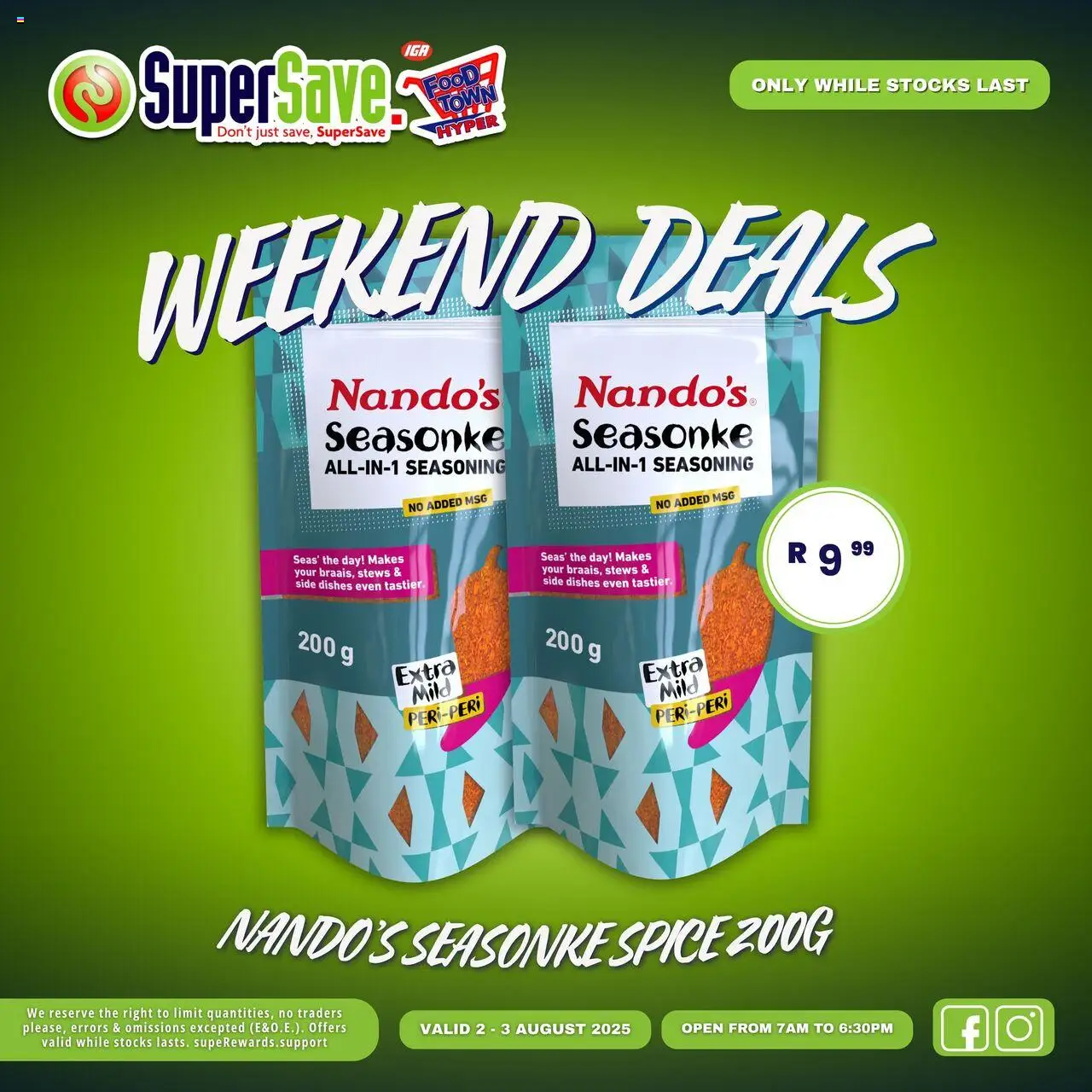 Super Save Weekend Deals from 02/08 - 03/08/2025 > Promotions