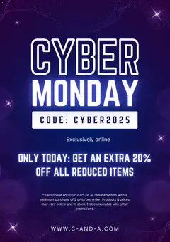 C&A - Cyber Monday megtekintése, amely érvényes 2025.12.01.-től