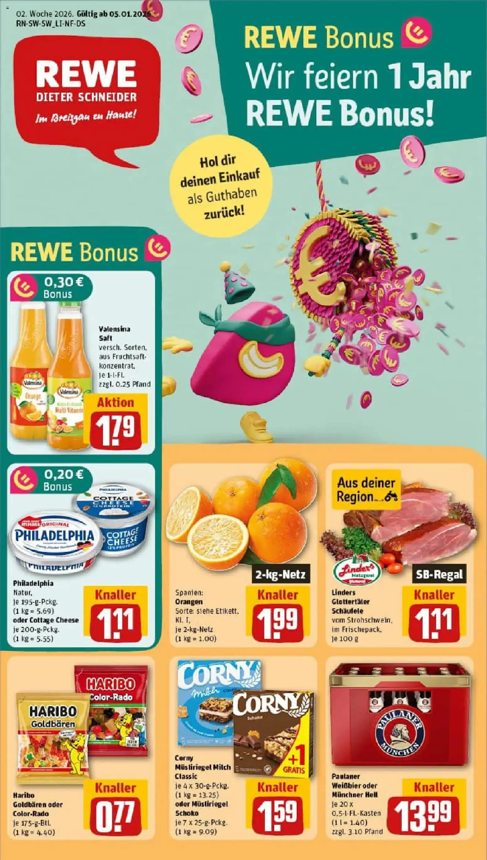 Vorschau von dem Prospekt des Geschäftes Rewe, gültig ab dem 04.01.2026