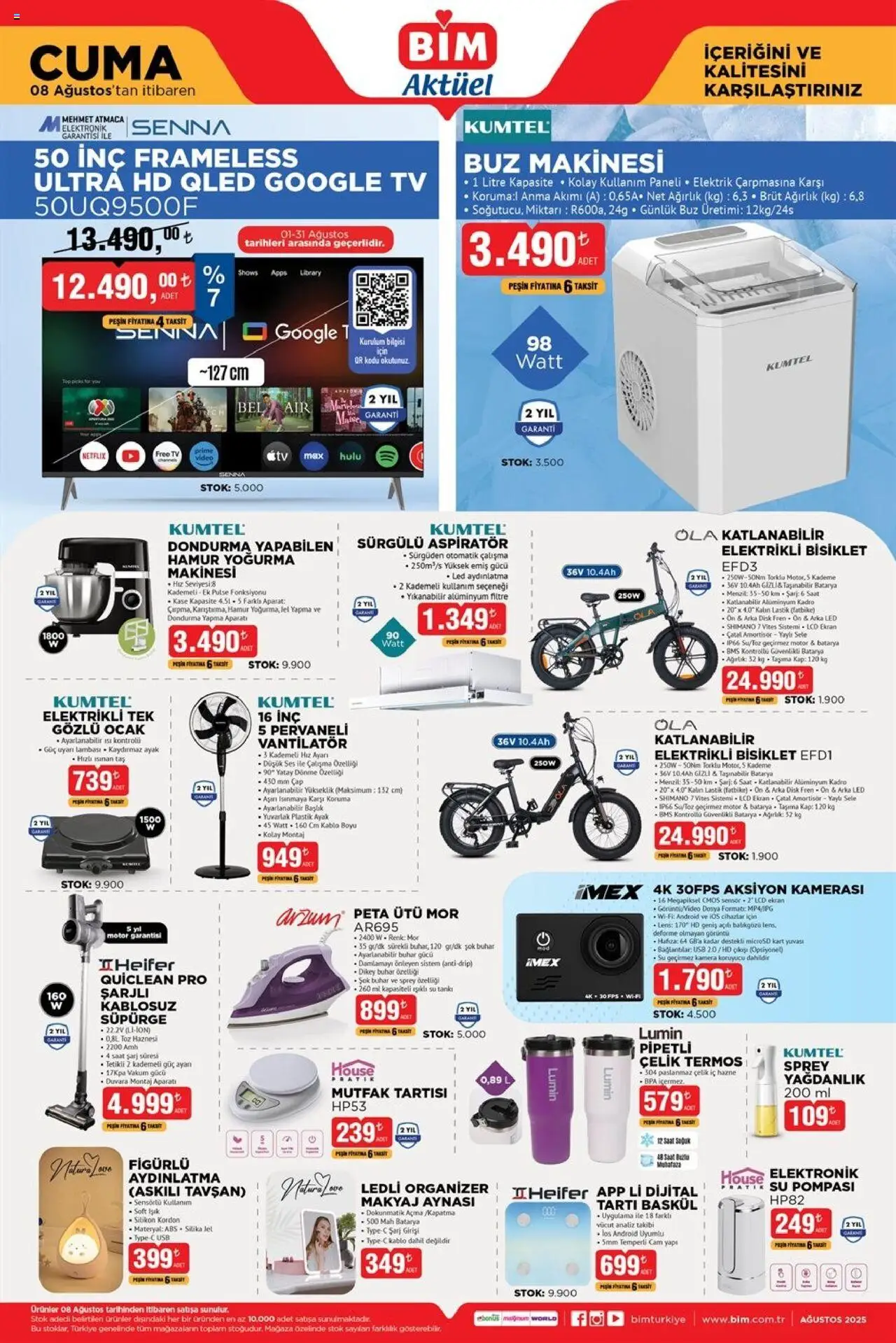 BİM Katalog bu hafta (08 Ağustos 2025) - Aktüel Broşür - Sayfa numarası 1