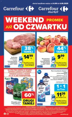 Pogląd gazetki "Weekend promek już od czwartku" ze sklepu Carrefour ważnej od 04.09.2025