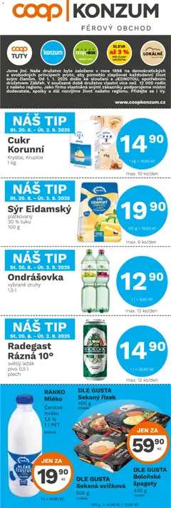 Náhled nabídky: Konzum Leták platný od 20.08.2025