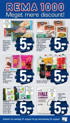 Eksempel på tilbudsavis Tilbudsavis fra butik Rema 1000 gyldig fra 16/08/2025