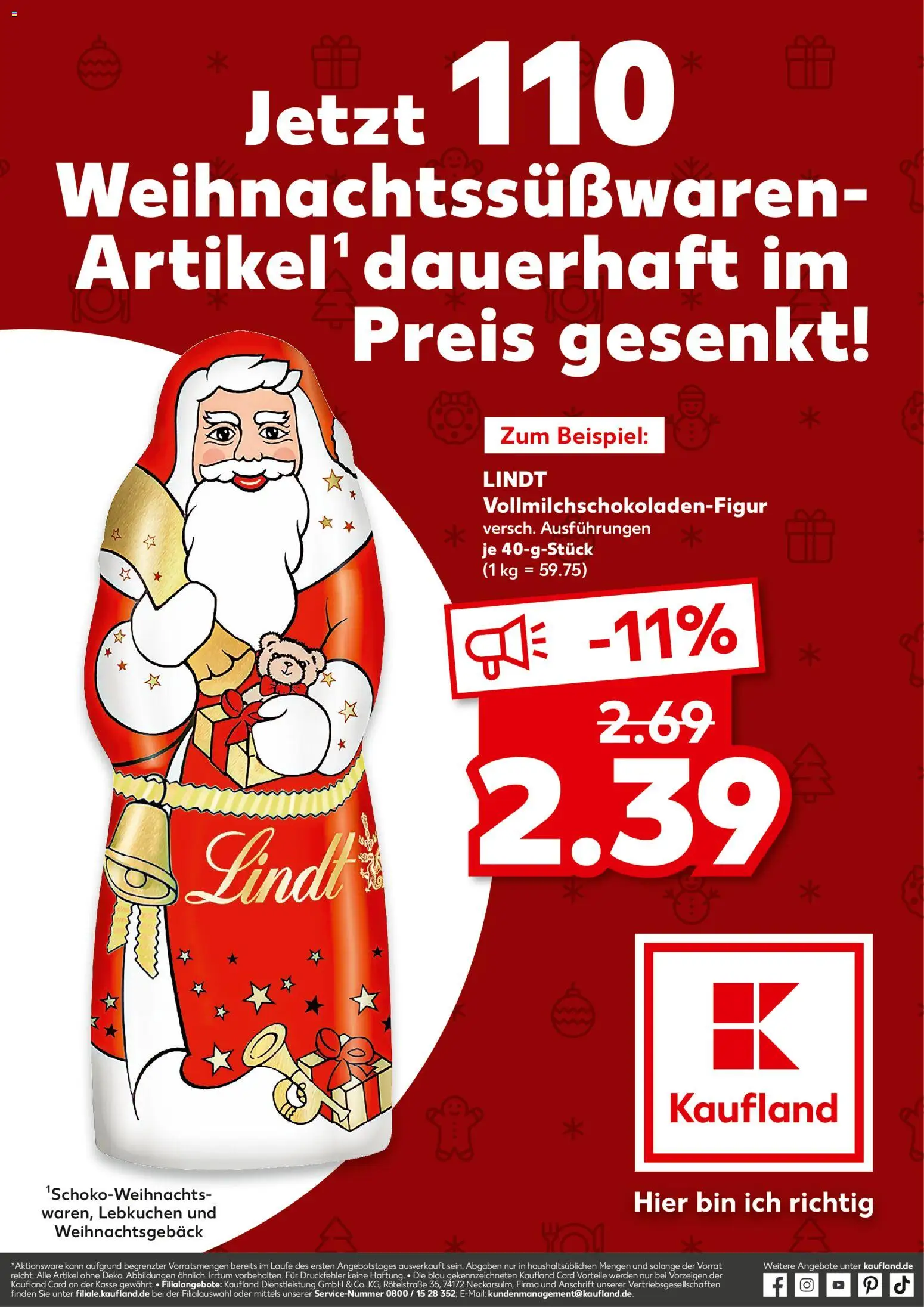 Voorbeeld van DE Folder Weihnachtssusswaren van winkel Kaufland DE geldig vanaf 04-12-2025