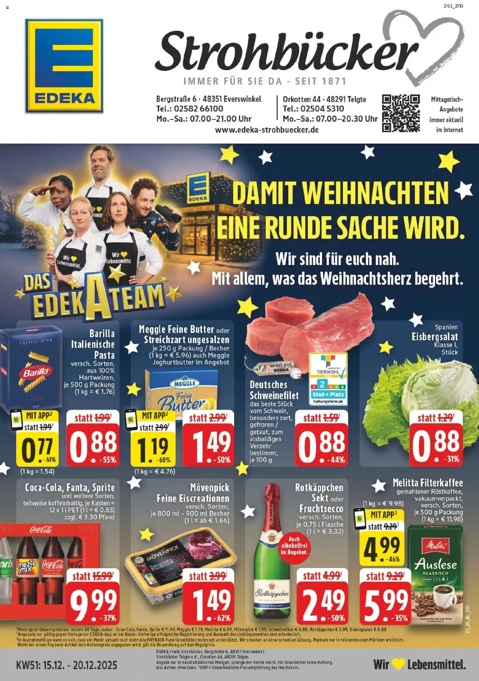 Vorschau von dem Prospekt des Geschäftes Edeka, gültig ab dem 15.12.2025