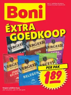 Voorbeeld van Folder week 37 van winkel Boni geldig vanaf 08-09-2025