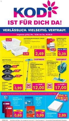 Vorschau von dem Prospekt des Geschäftes KODi, gültig ab dem 18.08.2025