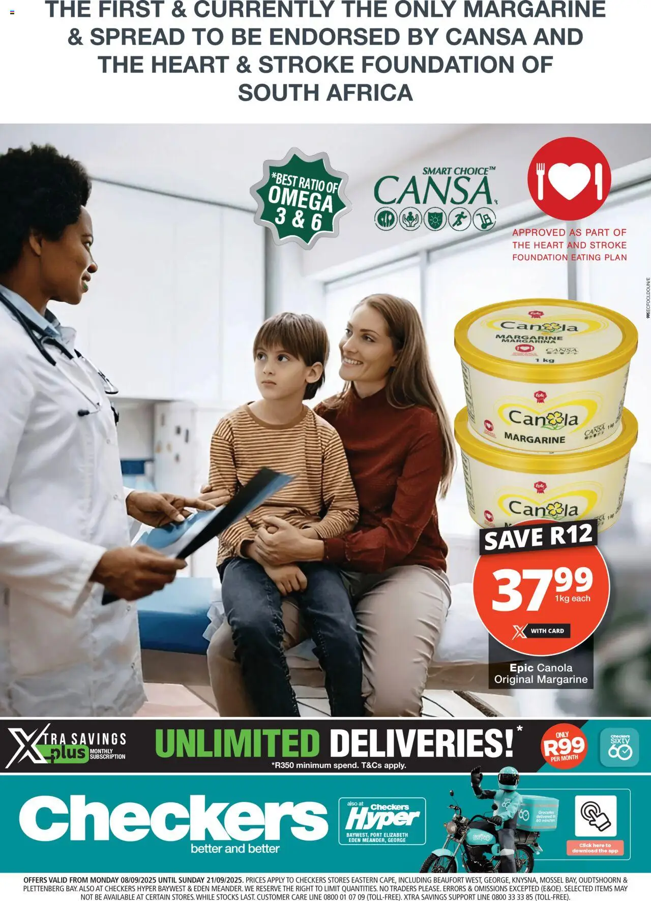 Checkers Eastern Cape - Canola Promotion 08/09 - 21/09/2025 >> Catalogue