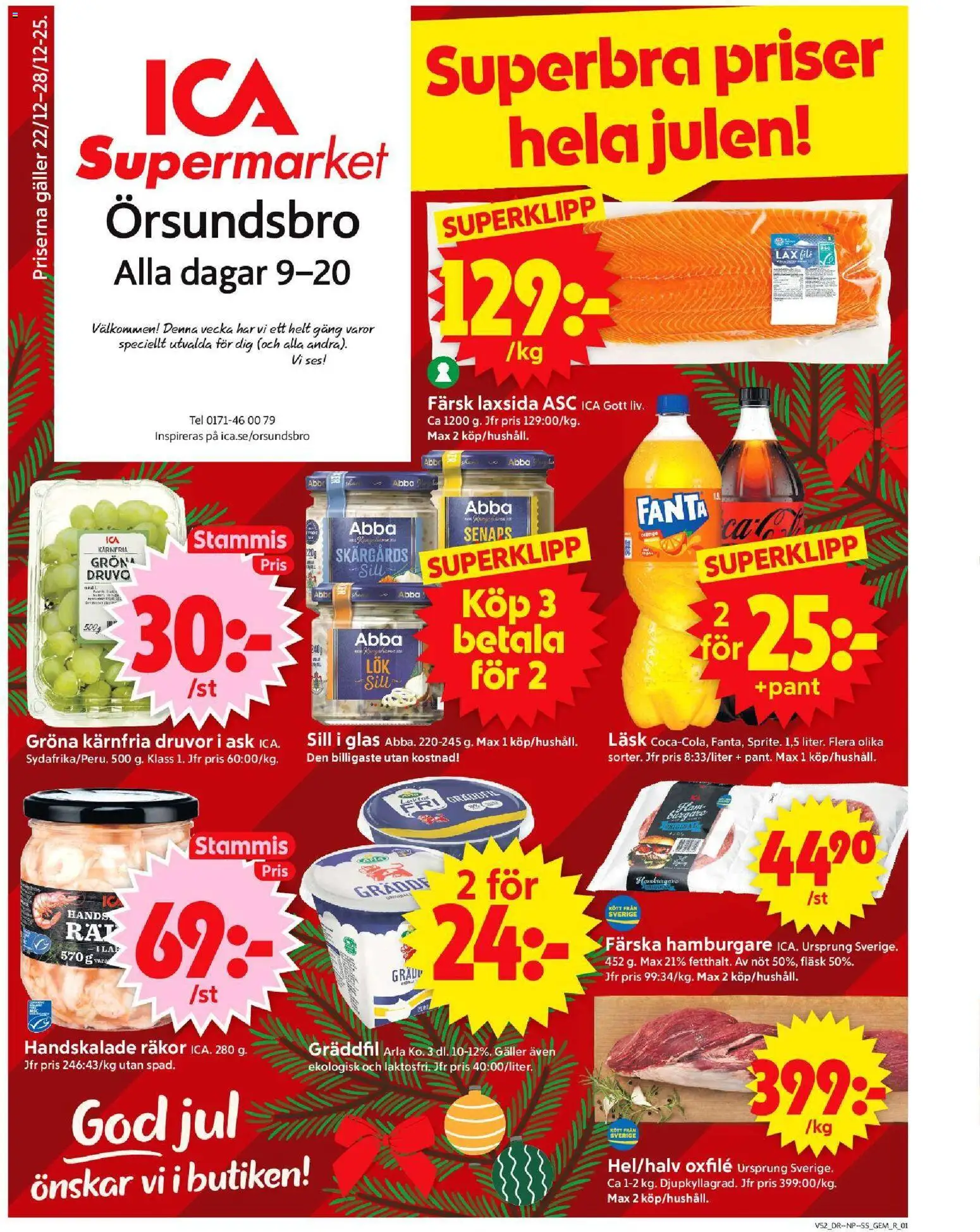 Förhandsgranska reklamblad Örsundsbro från butik ICA Supermarket gäller från 22/12/2025
