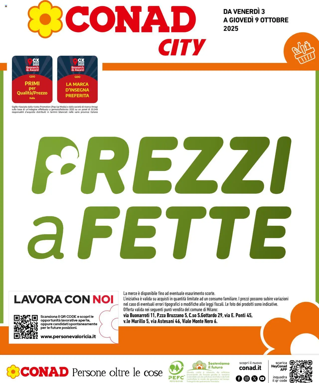 Volantino Conad valido da 03/10/2025 numero di pagina 1 - Rivista, Prodotti alimentari