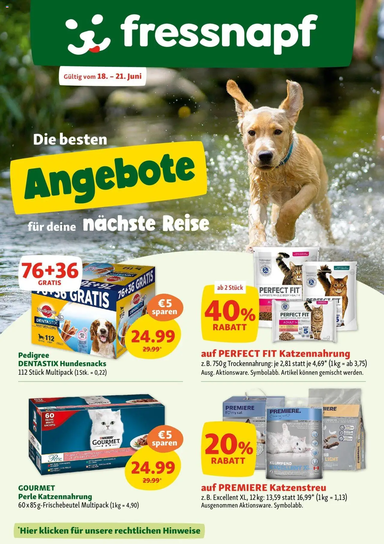  Fressnapf Flugblatt ab (18.06.2025 - 21.06.2025) - Seite 1