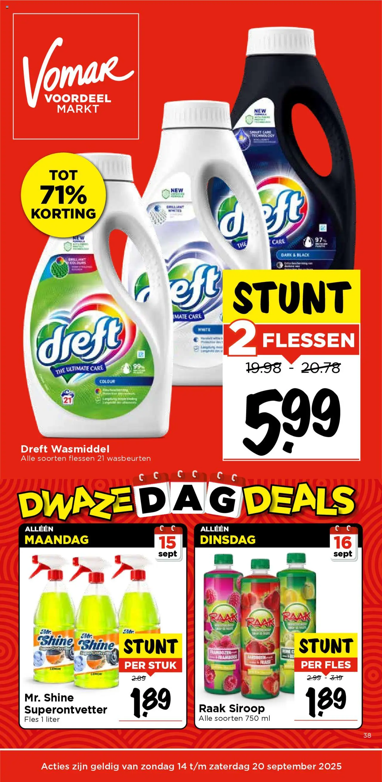 Vomar shop Folder geldig vanaf 14-09-2025 - Paginanummer 1
