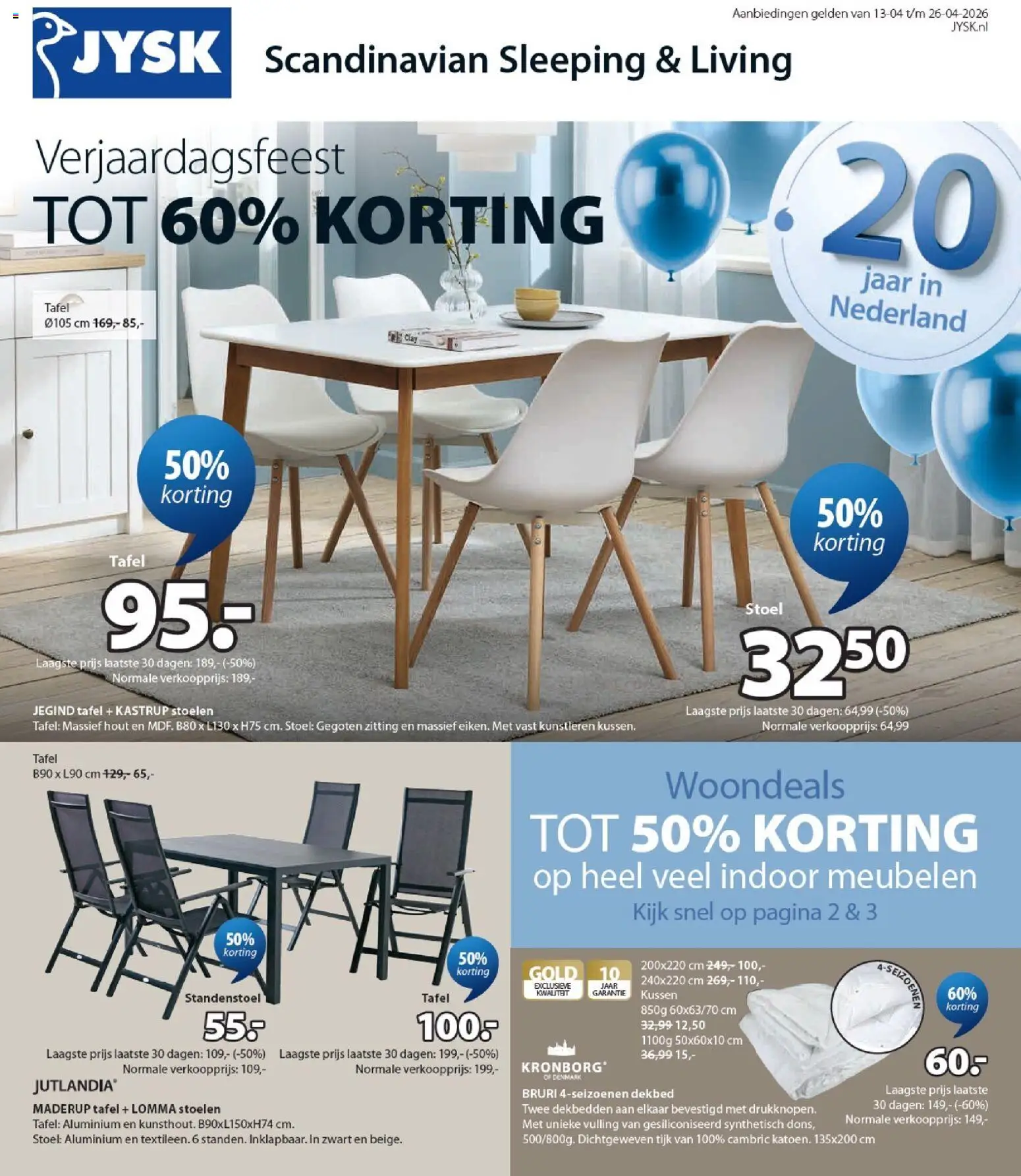 Voorbeeld van JYSK folder van winkel JYSK geldig vanaf 13-04-2026