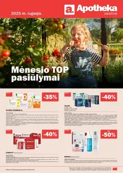 Apotheka parduotuvės leidinio Leidinys galiojančio nuo 2025.09.01 peržiūra