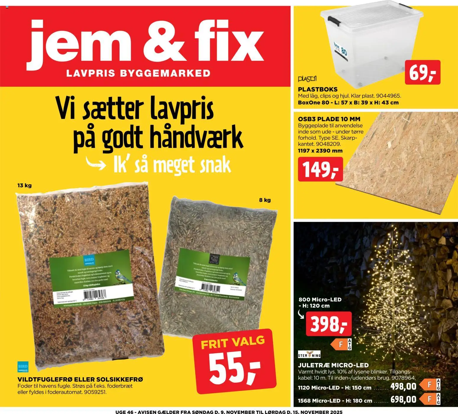 Eksempel på tilbudsavis Tilbudsavis fra butik Jem & fix gyldig fra 08/11/2025
