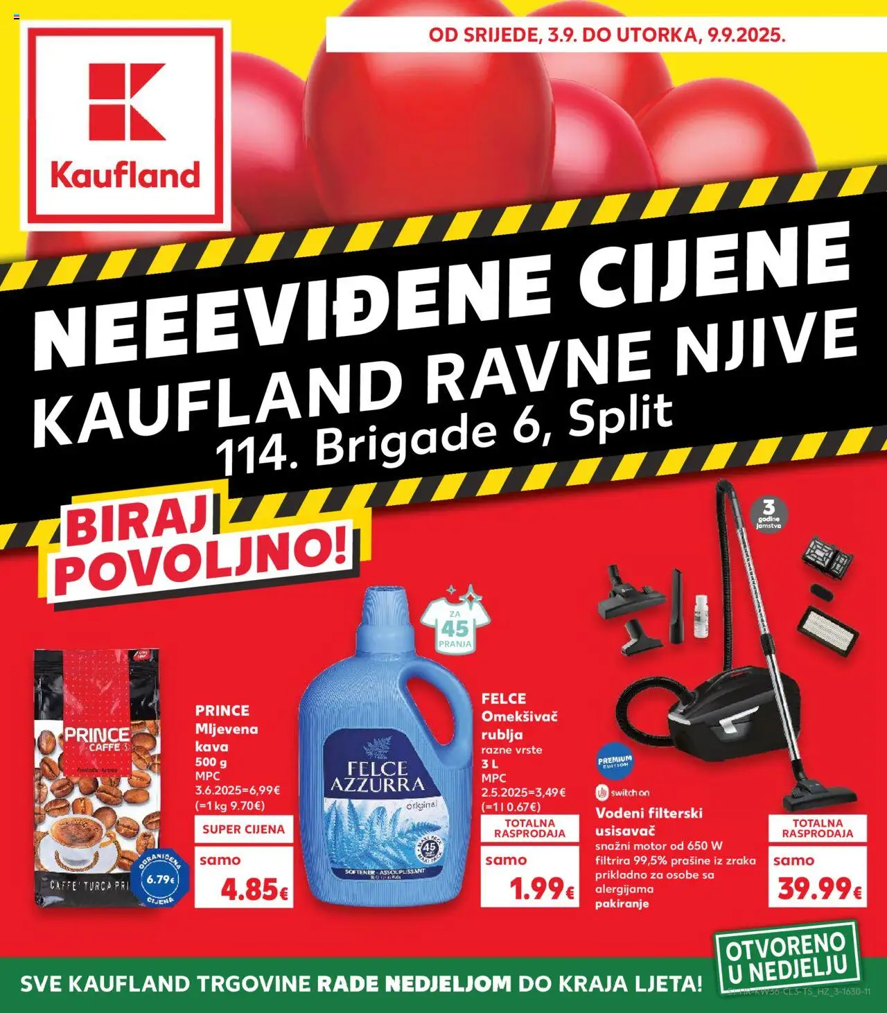 Kaufland aktualni Split-Ravne njive vrijedi od 03.09.2025 - tjedna akcija broj stranice 1
